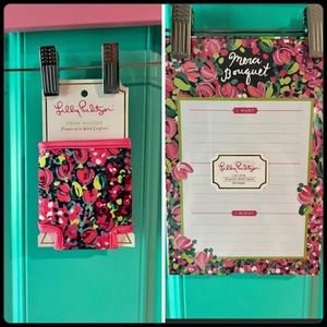 Lilly Pulitzer Coozie and Notepad/Planner